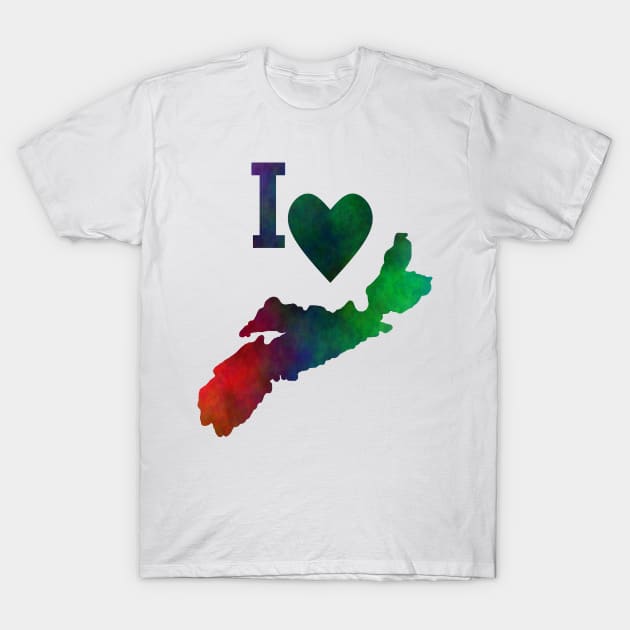 I LOVE Nova Scotia T-Shirt by SartorisArt1